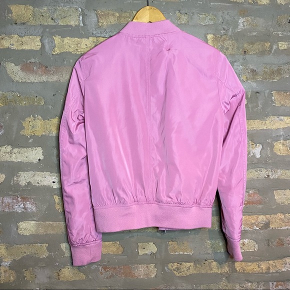 LEVI STRAUSS ~ Pink Bomber Nylon Lightweight Jacket - Picture 10 of 11